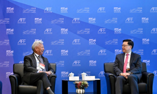 李家超晤外国官员和亚投行长 介绍香港国际金融中心优势