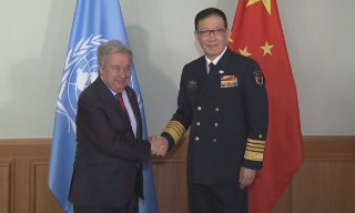 董军晤古特雷斯 指中方将提出新维和承诺支持联合国维和改革